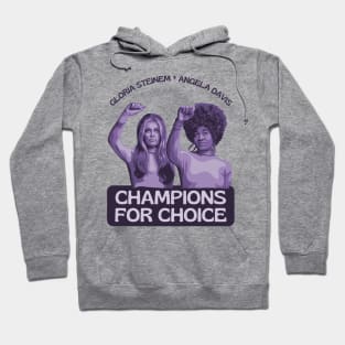 Gloria Steinem and Angela Davis Portrait Hoodie